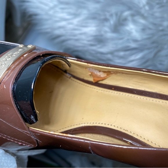 COACH Garnet Patent Pumps in Merlot and Black: GORGEOUS! - Picture 6 of 7